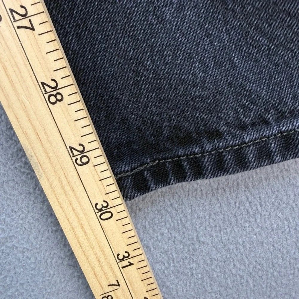 Levi 501 XX Jeans Original Straight 32x32 (FIT 30x30) Black Y2K Retro Grunge